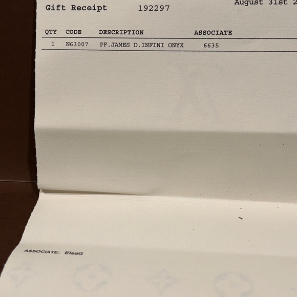 Louis Vuitton Damier Infini Portedeuille James Billfold Onyx N63007 Wallet - Picture 11 of 15